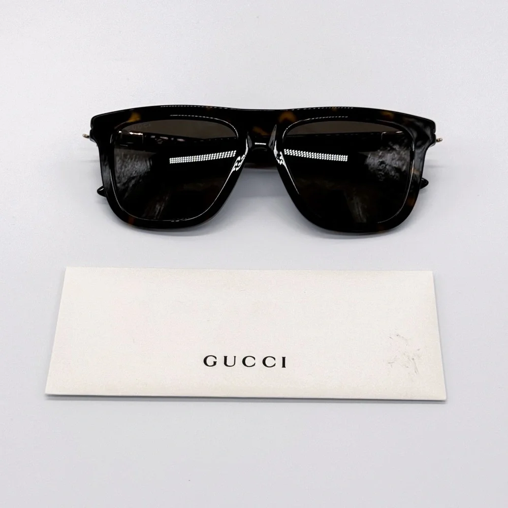 NEW GUCCI GG1502S 002 HAVANA BROWN UNISEX SQUARE SUNGLASSES GUCCI